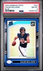 2024 PANINI DONRUSS OPTIC BLUE #201 CALEB WILLIAMS ROOKIE RC 54/199 PSA 8