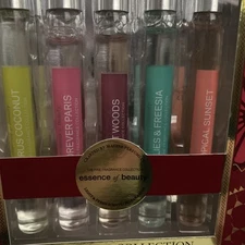BNIB Essence of Beauty 5 Piece Box Set Eau de Parfum Rollerball 0.5 oz x 5