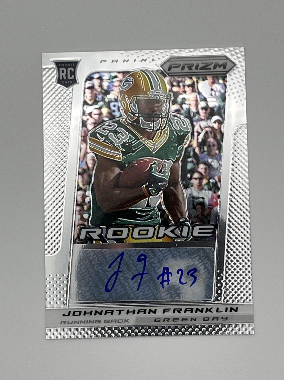 Johnathan Franklin 2013 Panini Prizm RC auto  245