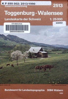 Toggenburg-Walensee. Landeskarte der Schweiz = Carte nationale de la Sui 2518335
