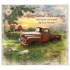 Legacy Publishing Group,  Heartland Blessings by Greg Giordano 2026 Wall Calenda