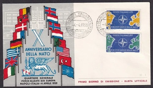 NATO - Italy 1959 First Day cover FDC