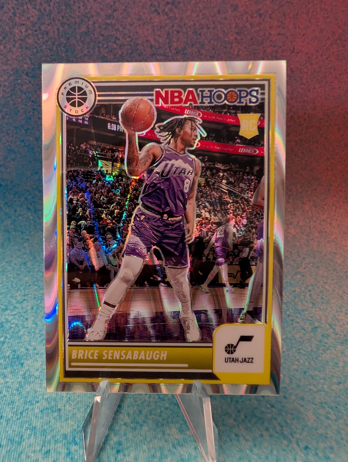 2023-24 Hoops Premium Stock #225 Brice Sensabaugh Seismic Prizm