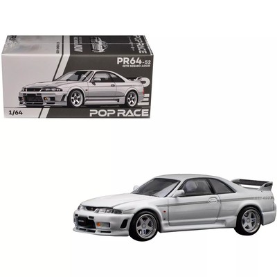 Pop Race Nissan R33 Skyline GT-R Nismo 400R White 1/64 PR640052