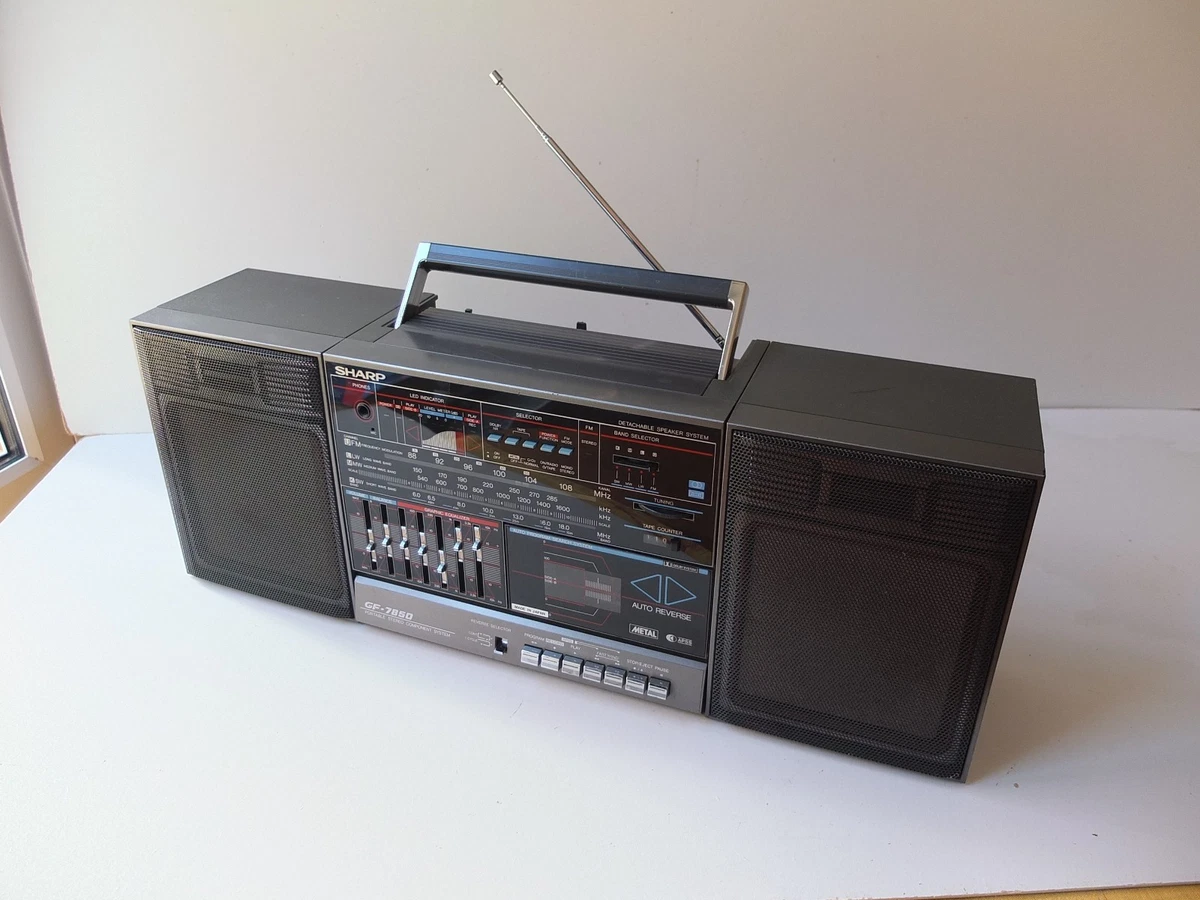 SHARP GF-6565H RARE Vintage Boombox Ghettoblaster Radio Cassette