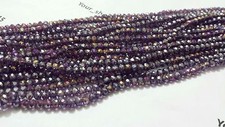100 Faceted Rondelle Crystal Glass Beads Loose beads  4mm  Jewelery making