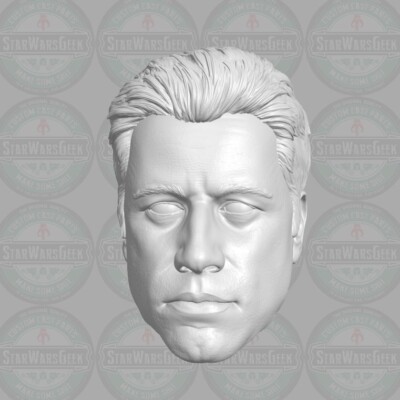 Sean Archer Travolta Face/Off custom head for Marvel Legends & other figures