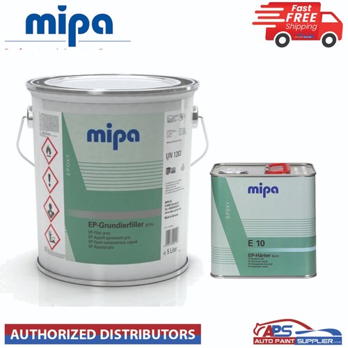 Mipa E65S Set 1,5 Kg Riempitivo Per Vernici E Spruzzi 2K EP Grigio Incl - Foto 4