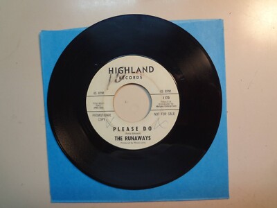 RUNAWAYS: Please Do 2:15- It Don t Mean A Thing-U.S. 7'' 1966 Highland 1170 Promo