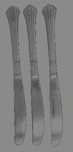 8 INDIVIDUAL WRAPPED ESTIA GOURMET DORIAN DINNER KNIVES  STAINLESS STEEL