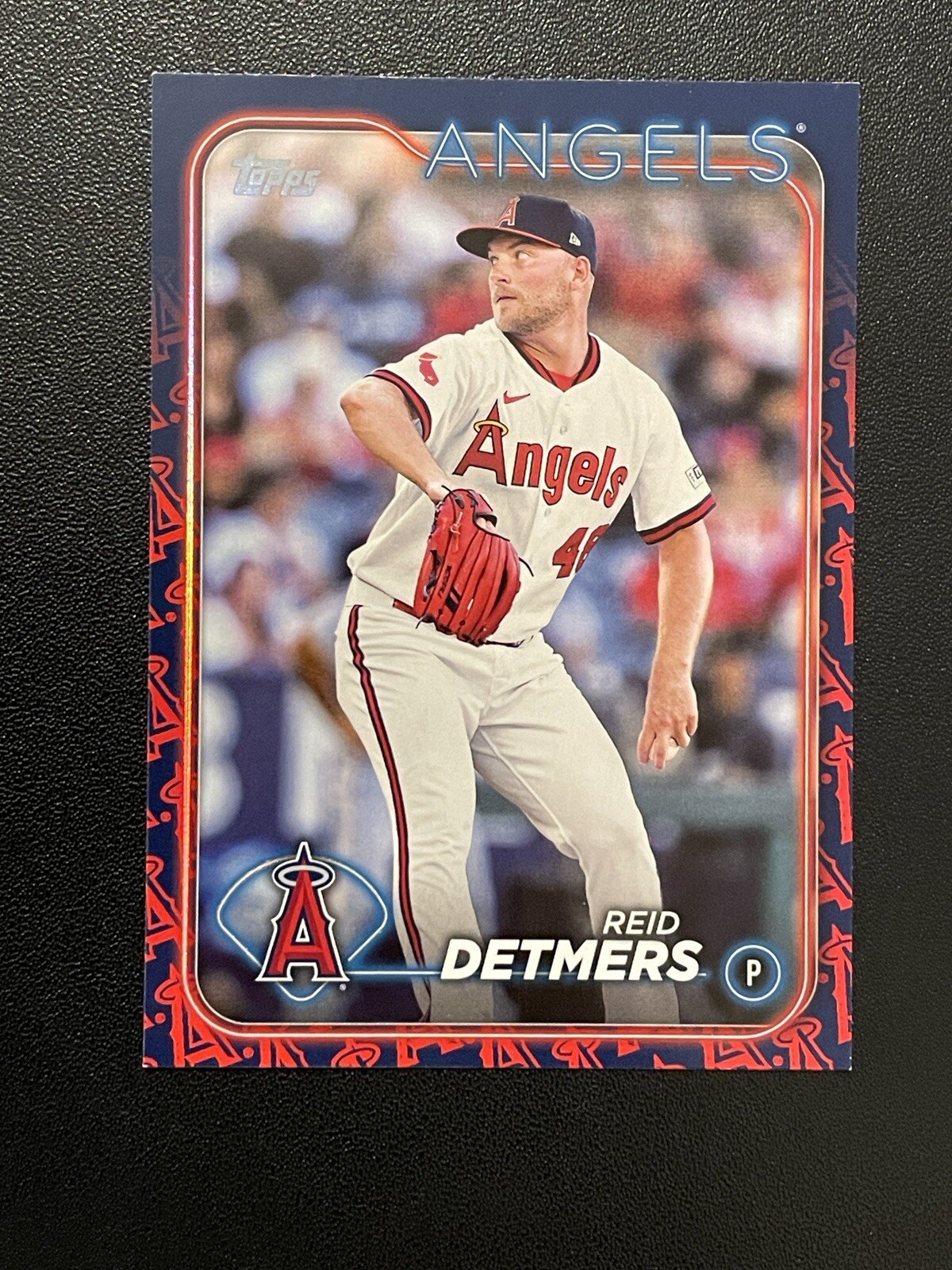 2024 Topps Series 1 Team Color Border Reid Detmers #137 LA Angels