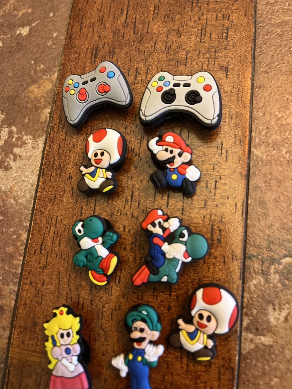 Lot of 11 Croc Shoe Charm Jibbitz Video Game Super Mario Brothers Luigi