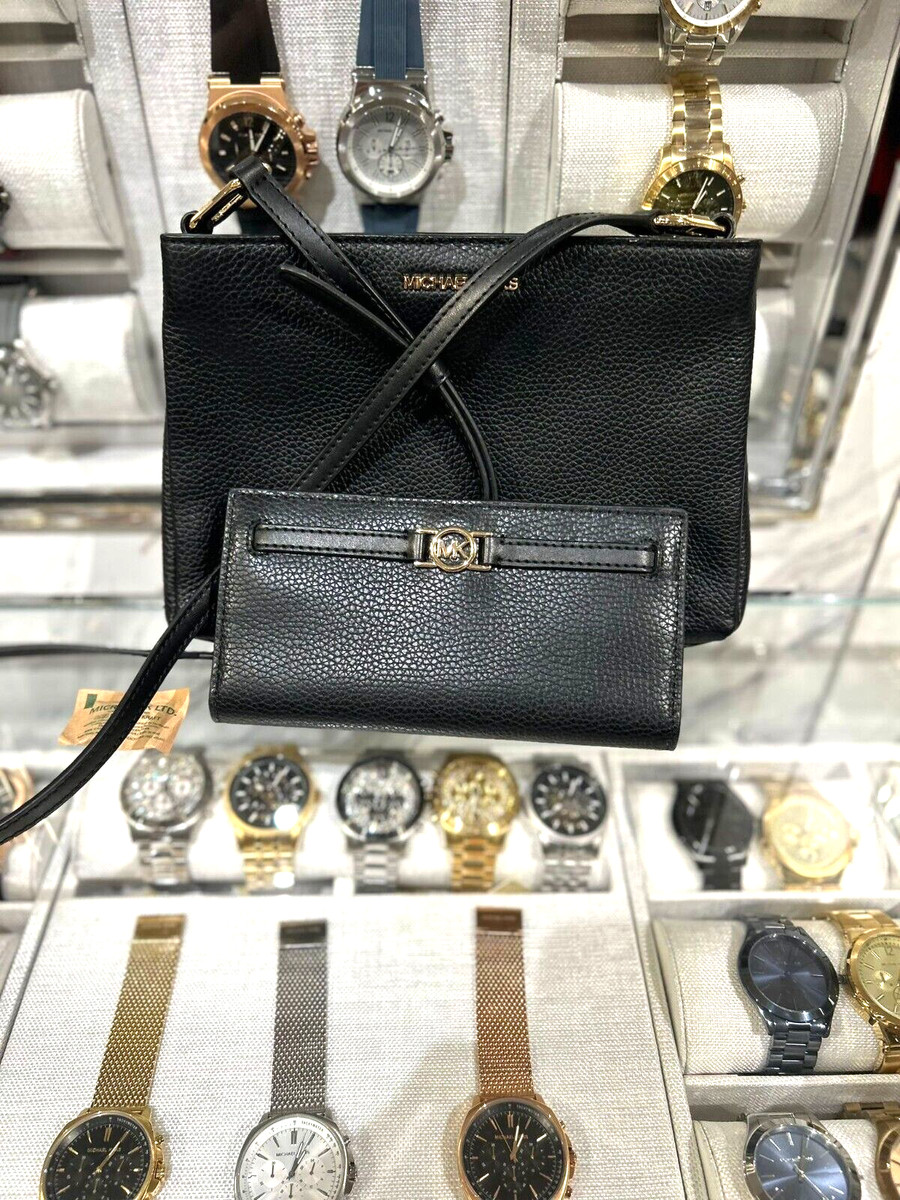 Michael Kors Trisha Medium Triple Compartment Crossbody Bag +Snap