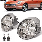 Hecasa Headlights Set Driver Passenger For Ford Thunderbird 2002 2003 2004 2005 (For: Ford Thunderbird)