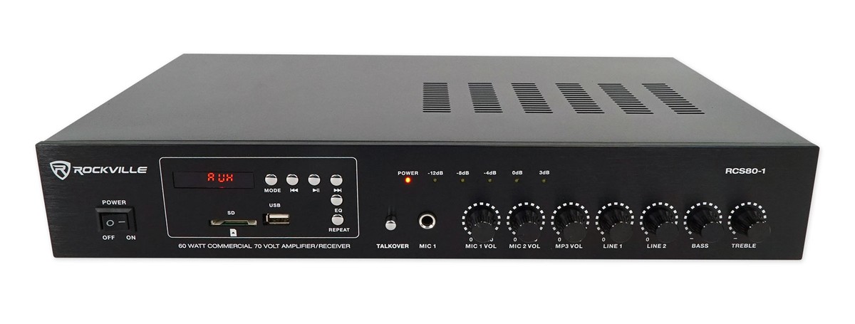 Rockville (6) 6.5 "Blanco Comercial 70v Pared Altavoces Amplificador Para Restaurante/Oficina/Café/Bar - Foto 12