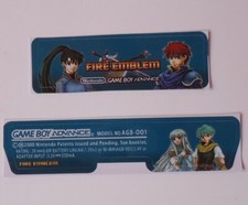 GBA SYSTEM STICKER Game Boy Advance Back Label Decal