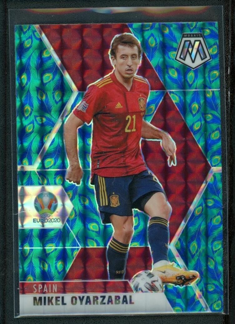 2021 MIKEL OYARZABAL PANINI MOSAIC UEFA EURO2020 PEACOCK