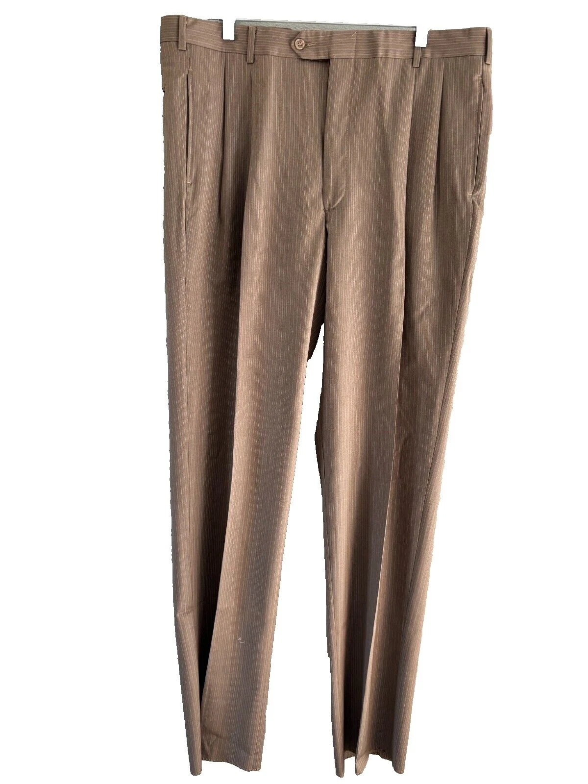 男式羊毛条纹长裤