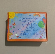 Rare Vintage 1988 Musical Wish Box (High-Density Cardboard & Paper) 3 x 4-inches