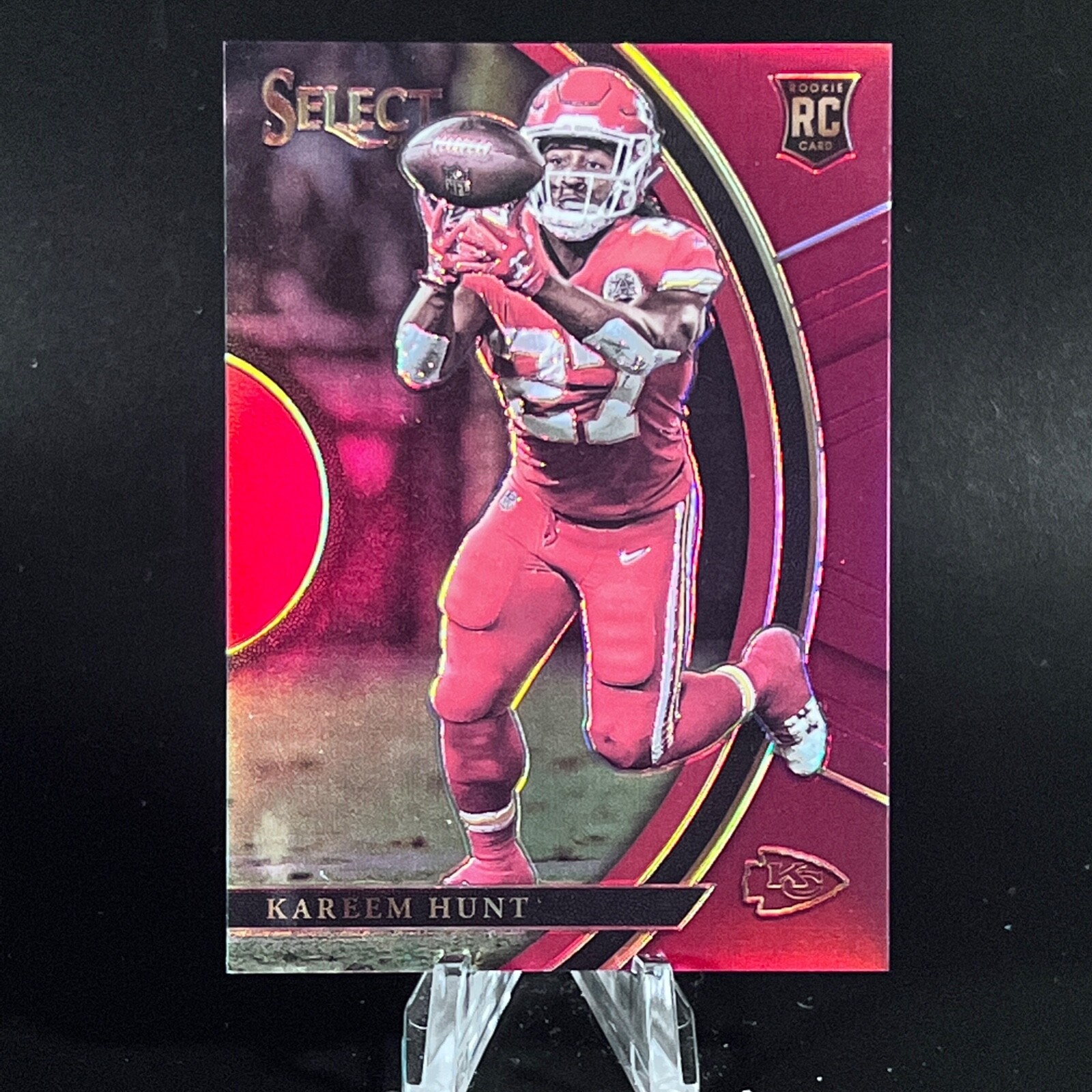 KAREEM HUNT 2017 SELECT CONCOURSE HOLO RED PRIZM /99 BROWNS ROOKIE #68 RC