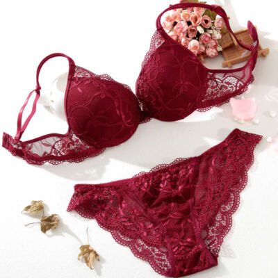 Sexy Spitze Höschen BH Sets Plunge Super Push-up BH-Sets Extreme  gepolsterter