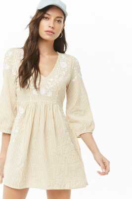 Floral Dress Forever 21 Yellow Striped Dress Forever 21 Cream