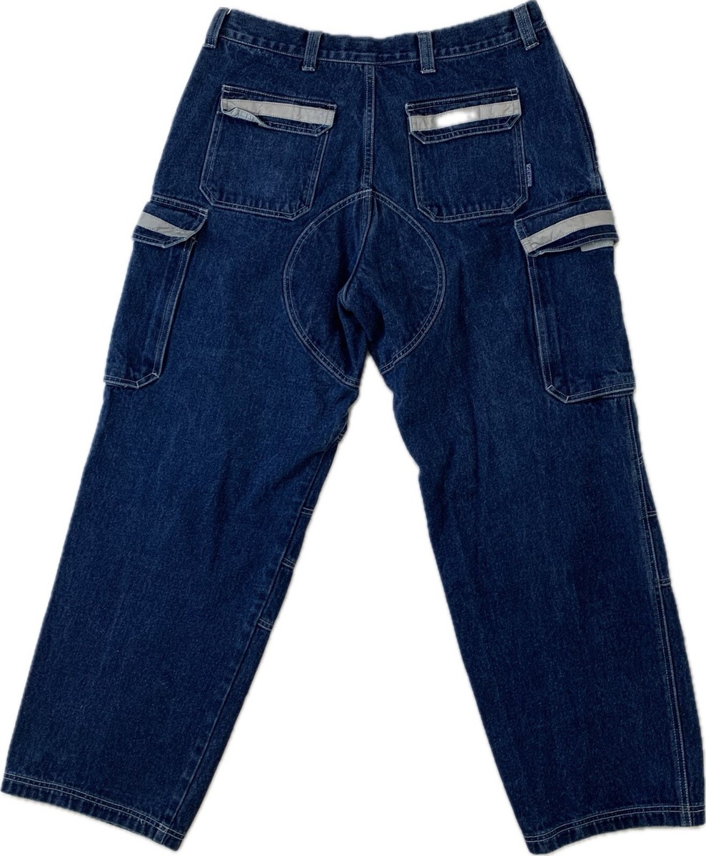 【希少】JNCO jeans W36 L30【90's】sk8 y2k VTG 90s Y2K JNCO Inspired Wide Leg Skater Jeans Machine Dbl Knee