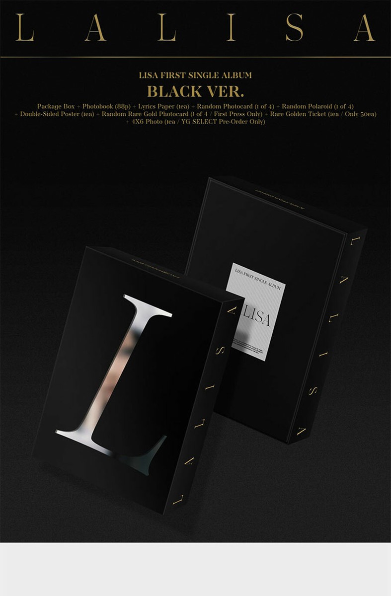 BLACKPINK LISA FIRST SINGLE ALBUM LALISA CD+PhotoBook+2Card+