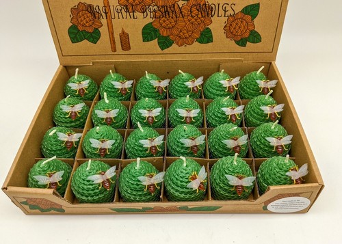 Natural Beeswax Candle Red With Strawberry Scent 24pcs/Box/Pure Bee Wax /Scented - Picture 8 of 8