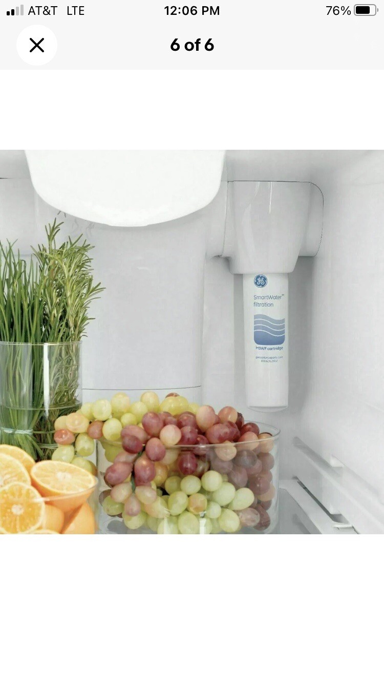 New 1 pac General Electric MSWF Smart Refrigerator Water Purifier Replacement,GE