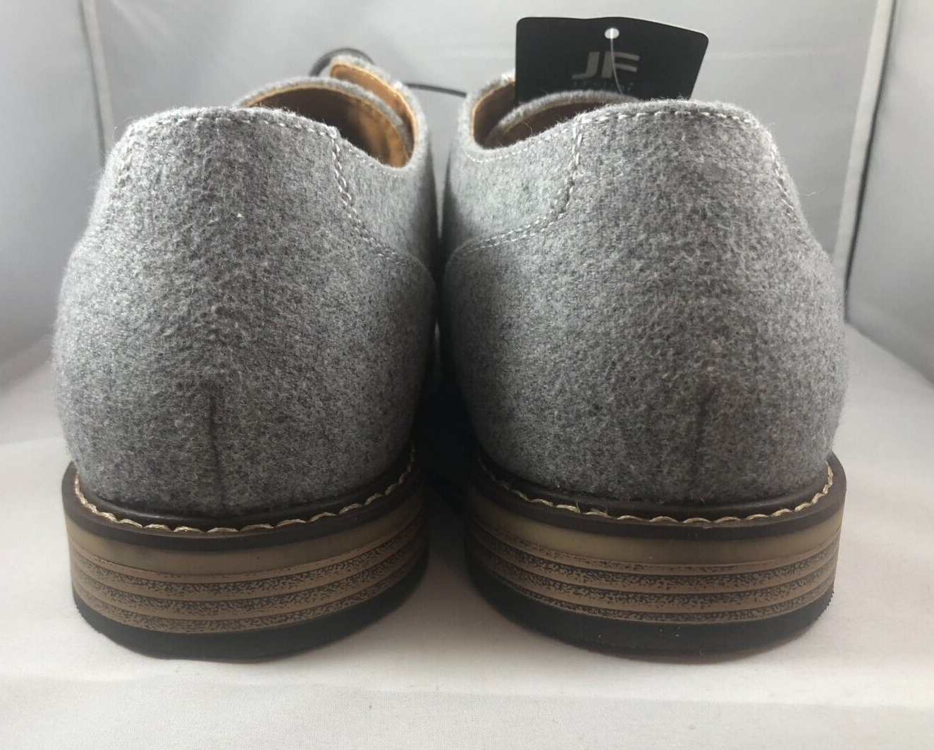 SAOLA J. Ferrar Sago Scarpe Oxford grigie basse stringate punta tonda da uomo taglia 13 M