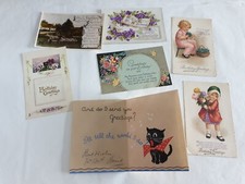Vintage Early Birthday Cards collection joblot