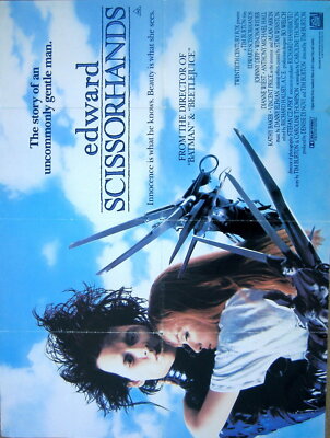 73001 EDWARD SCISSORHANDS Movie Tim Burton Johnny Depp Wall Decor Print ...