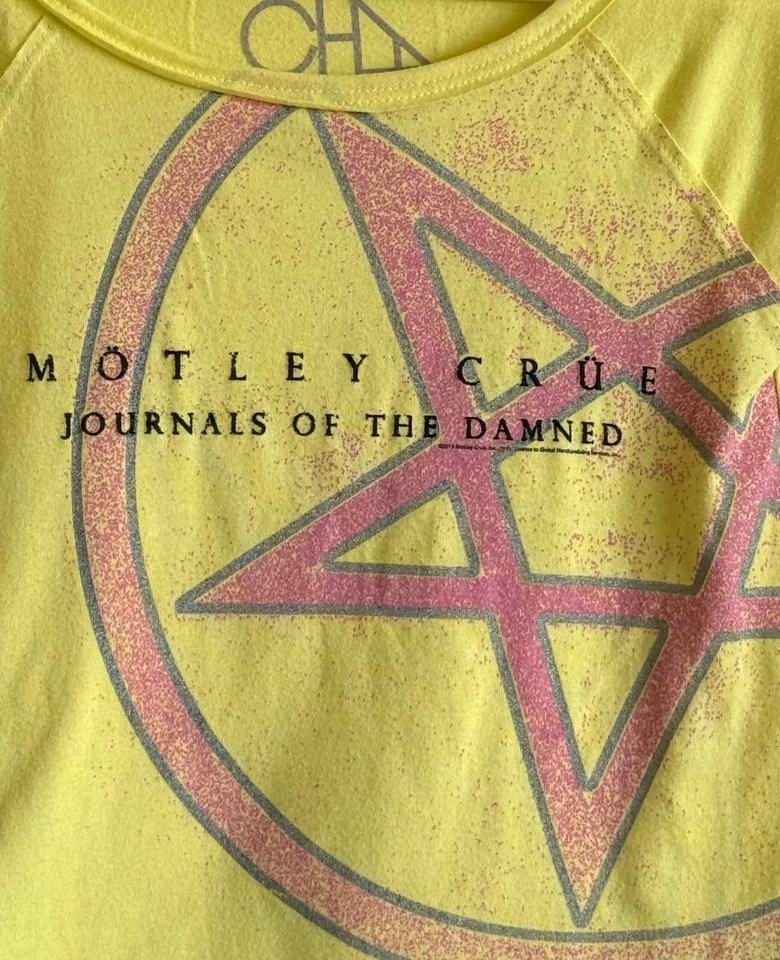 Camiseta Motley Crue Niñas Talla 6 de Chaser Brand 80's Heavy Metal Tee Foto 2 de 4