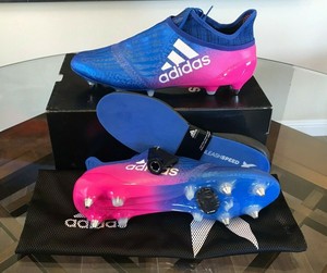 botines adidas azul y rosa