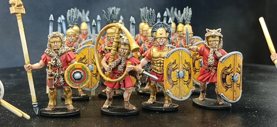 28mm Ancient DPS painted Antique Punic War Republic Roman Legion Cohort 20 HW145 - Image 3 of 4