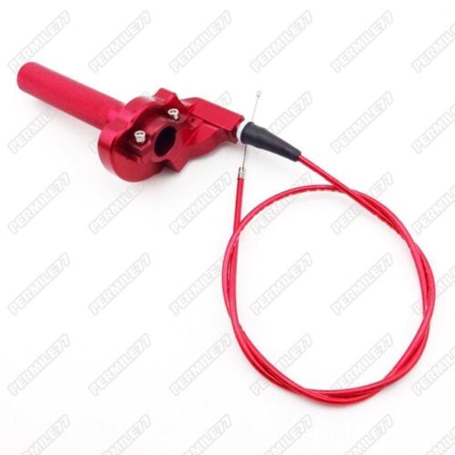 Rojo CNC Twist Throttle Cable Assembly Pitster YCF GPX SSR Pit Dirt Bike 125cc - Imagen 3 de 7