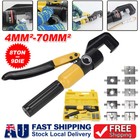 Ton Hydraulic Crimper Tool Kit 9 Dies Force Terminal Cable Lug Crimping Pliers