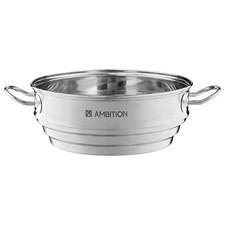 AMBITION Dampfeinsatz für Topf Geschenk Küche Fit Dampf Dampfgarer 20/22/24 cm