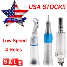 NSK Style Dental Slow Low Speed Handpiece Contra Angle Straight Air Motor 2H/4H