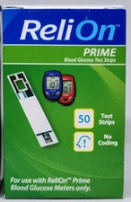ReliOn Prime Blood Glucose Test Strips - 50 Count New in Box Exp 08/28/2025