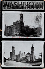Washington Bureau of Engraving and Smithsonian Institute Vintage Postcard