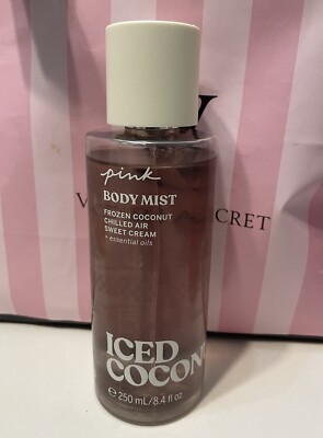VICTORIA S SECRET PINK ICED COCONUT FRAGRANCE BODY MIST SPRAY SPLASH 8.4 oz NEW
