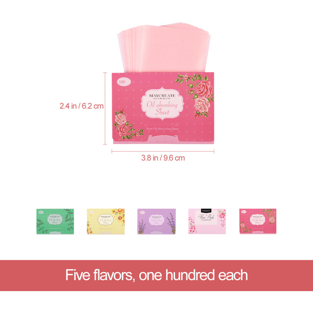 500PCS Face Oil Blotting Paper Oil Absorbing Paper Oil Control Paper