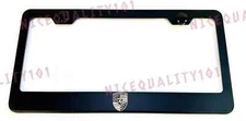 Laser Engraved Etched 911 Cayenne Carrera Stainless Steel License Plate Frame