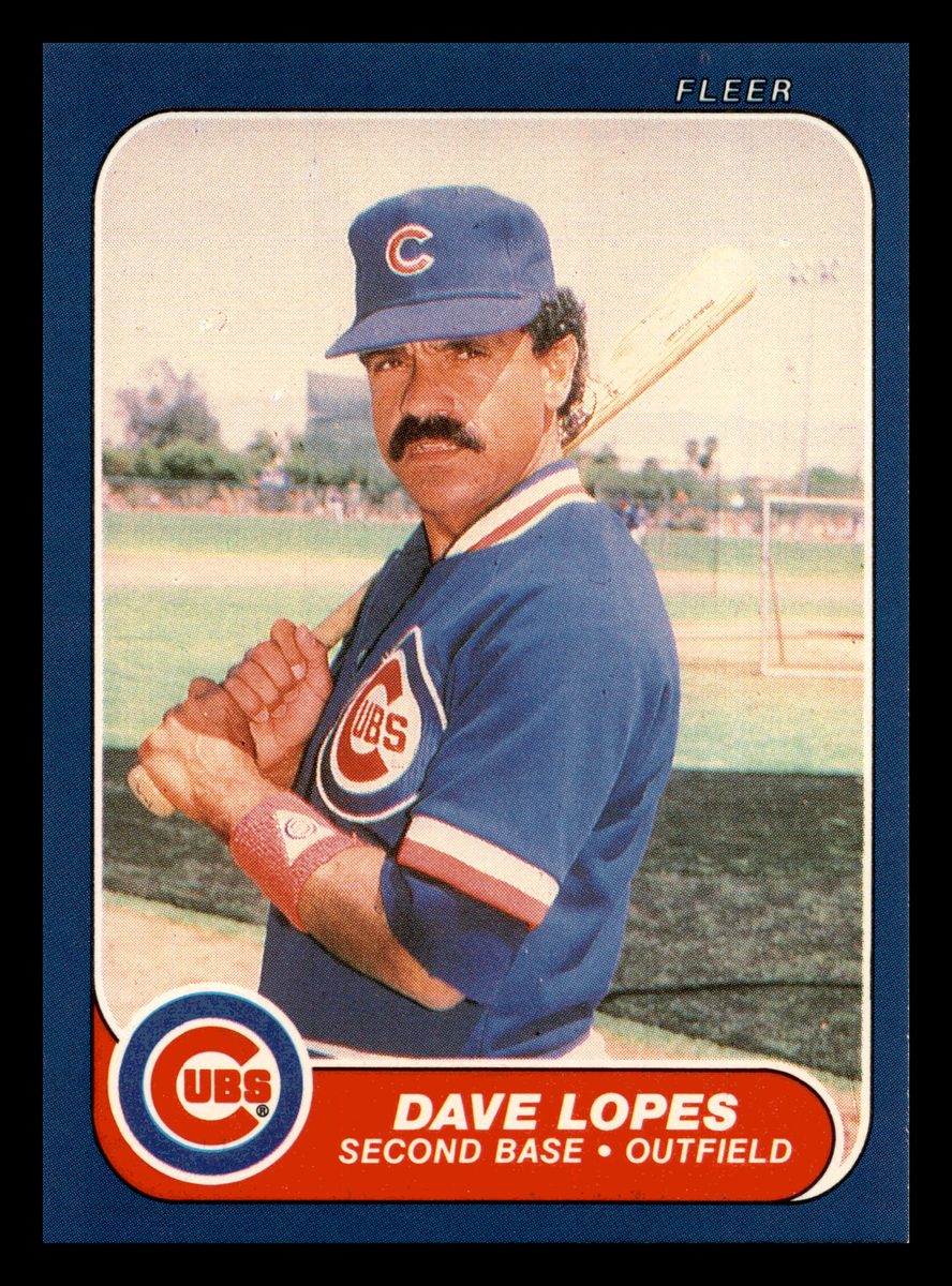 Dave Lopes 1986 Fleer #372 Chicago Cubs NM-MINT | eBay