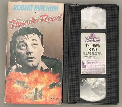 Thunder Road (1958), VHS Movie, MGM Home Video (1986), R. Mitchum CULT hit