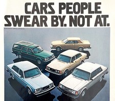 Volvo Cars People Swear By 1980 Advertisement Vintage Automobilia DWEE24