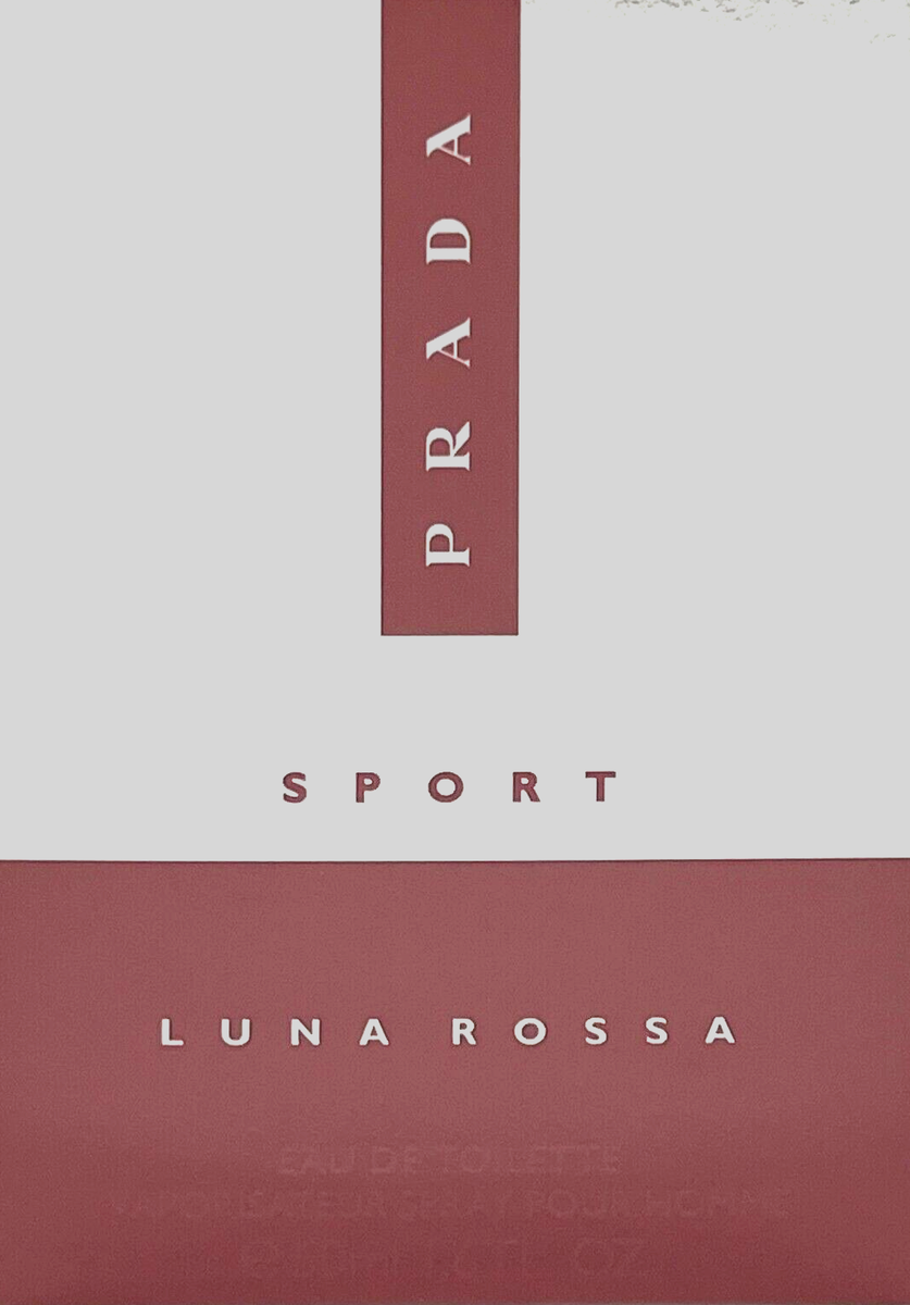PRADA LUNA ROSSA SPORT EAU DE TOILETTE SPRAY MEN 1.6 Oz / 50 ml
