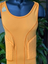 ADIDAS Men's Clima 365 Padded Basketball Tank Top - Orange XLT Activewear